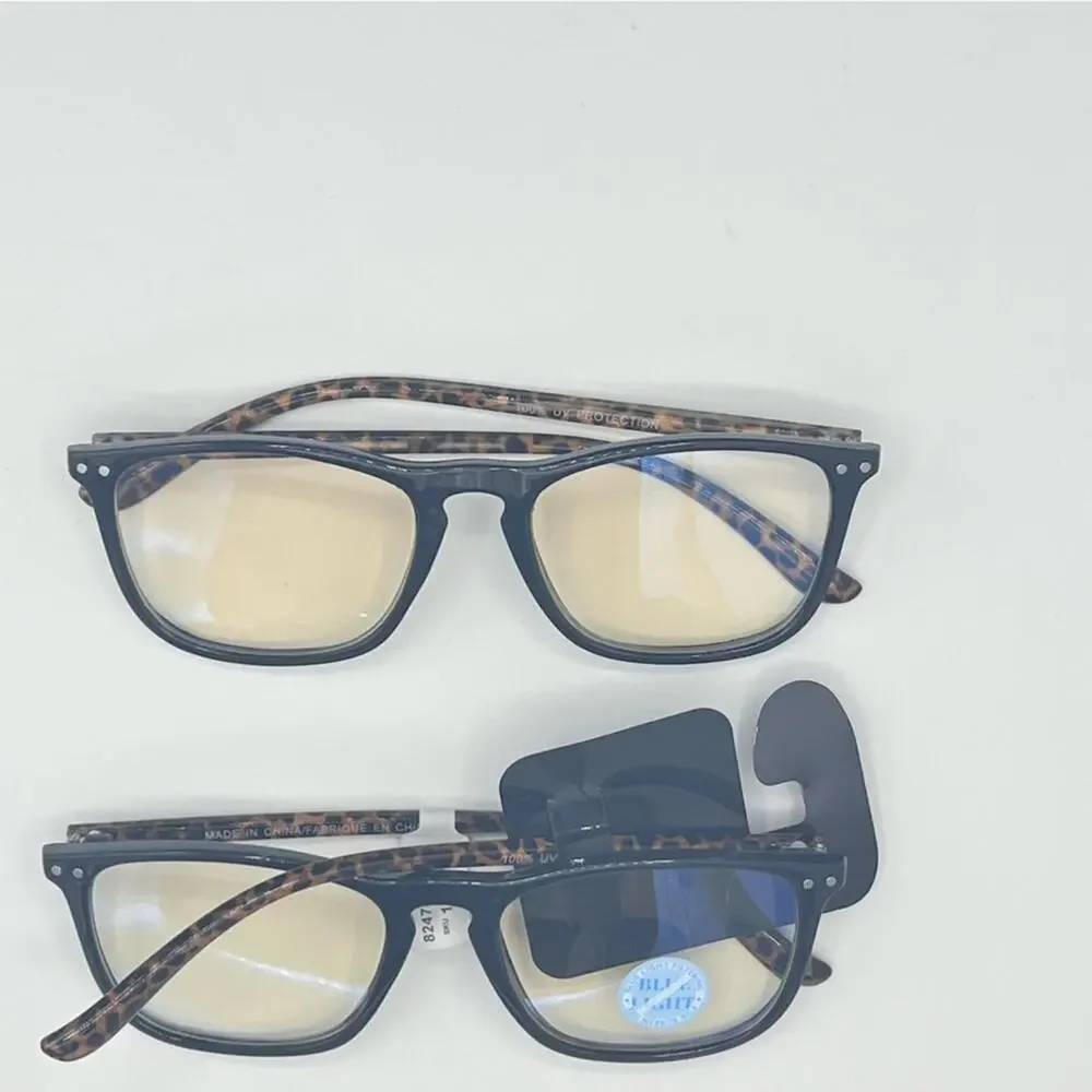 Cute and Trendy Two Pack Blue Light Glass